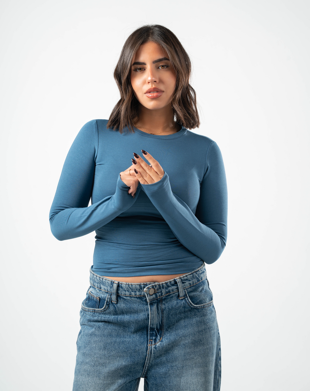 Cotton Long Sleeve Top