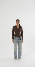 Relaxed Striped Shirt — One size